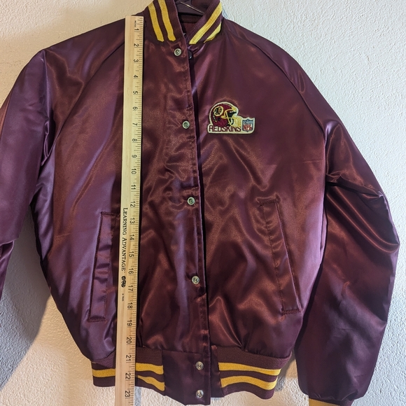 vintage chalk line Washington Redskins satin bomber jacket - Picture 7 of 8